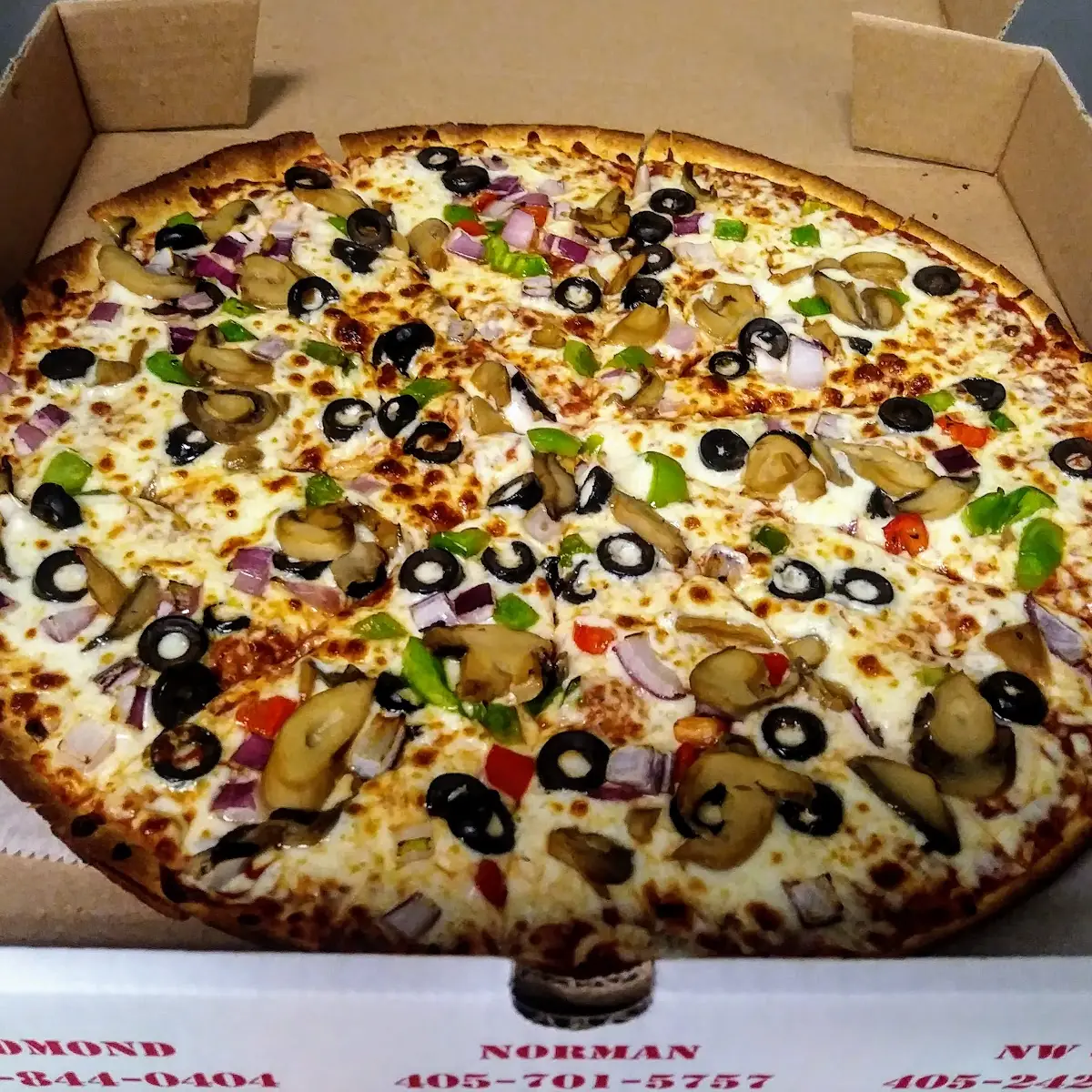 Thin Crust Veggie Pizza