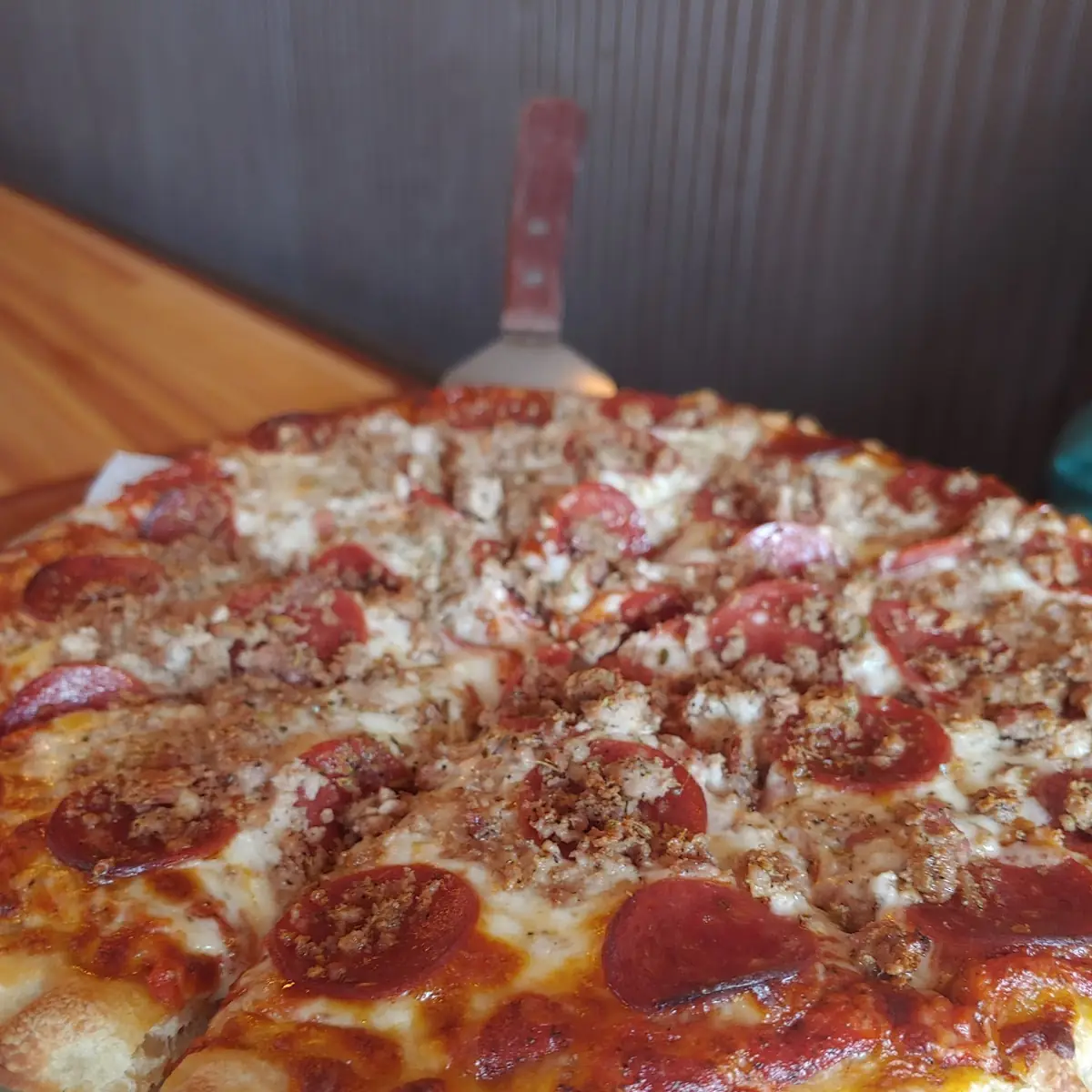 Pepperoni and Sausage Pizza