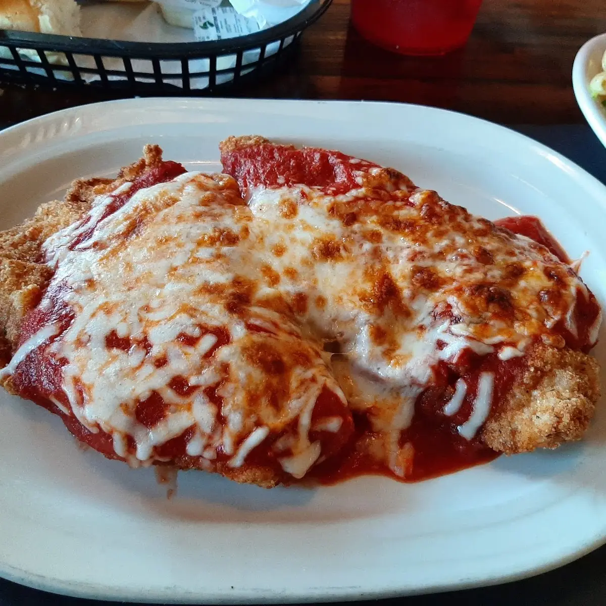 Chicken Parm That Wasn't Pounded Thin Enough