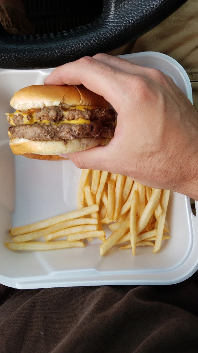 Double Cheeseburger and Fries