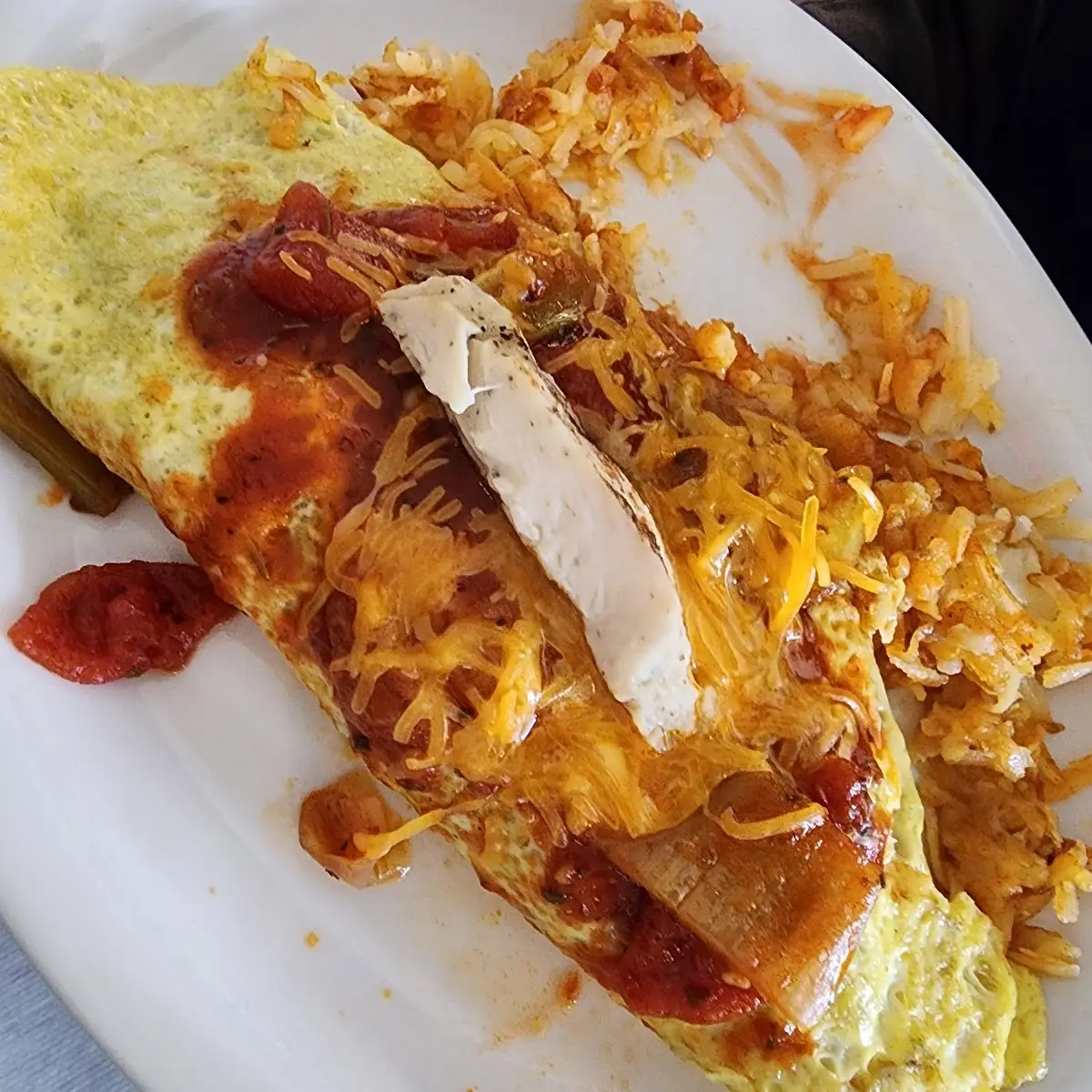 Chicken Fajita Omelette