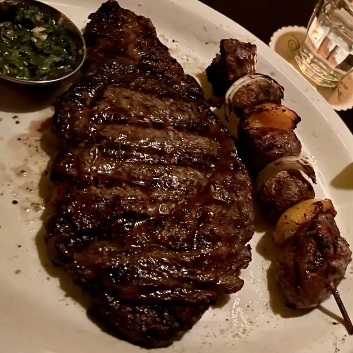 Rib Eye & Den Skewer