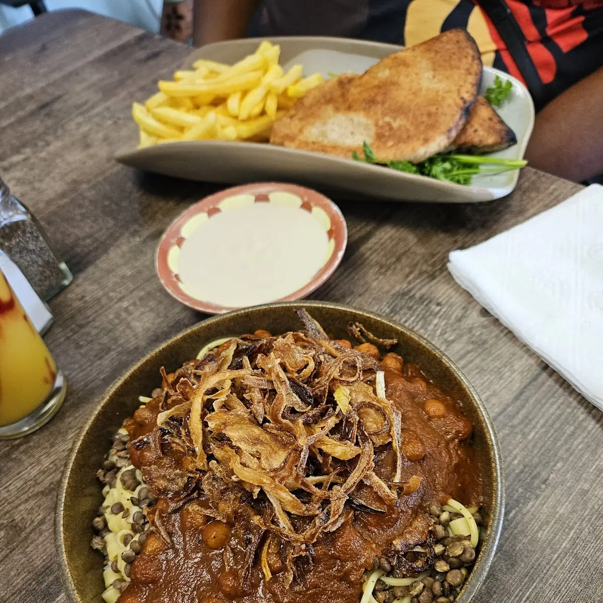 Koshary with Beef Liver