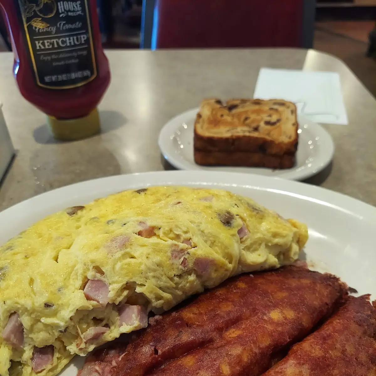 Western Omelet and Corned Beef Hash