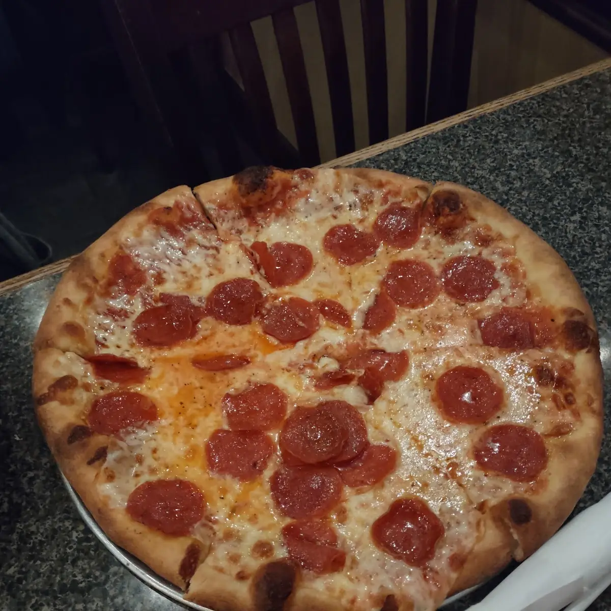 Pepperoni Pizza with Melted Cheese