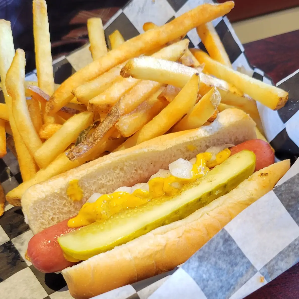 2 Hot Dogs & 1 Fry