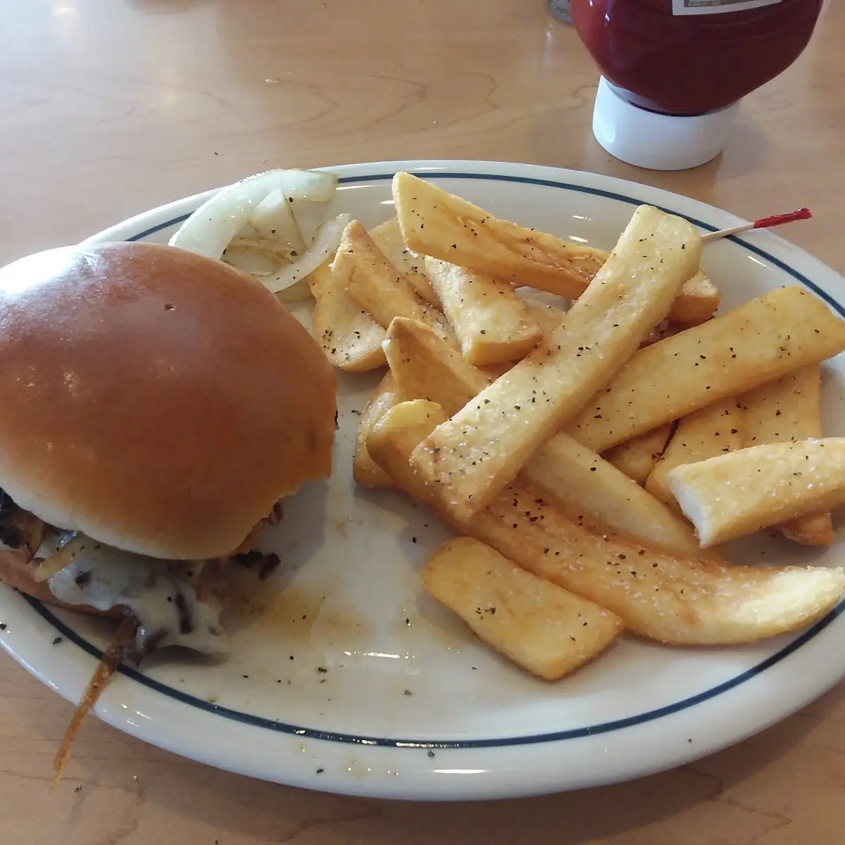 Mushroom Swiss Cheese Burger