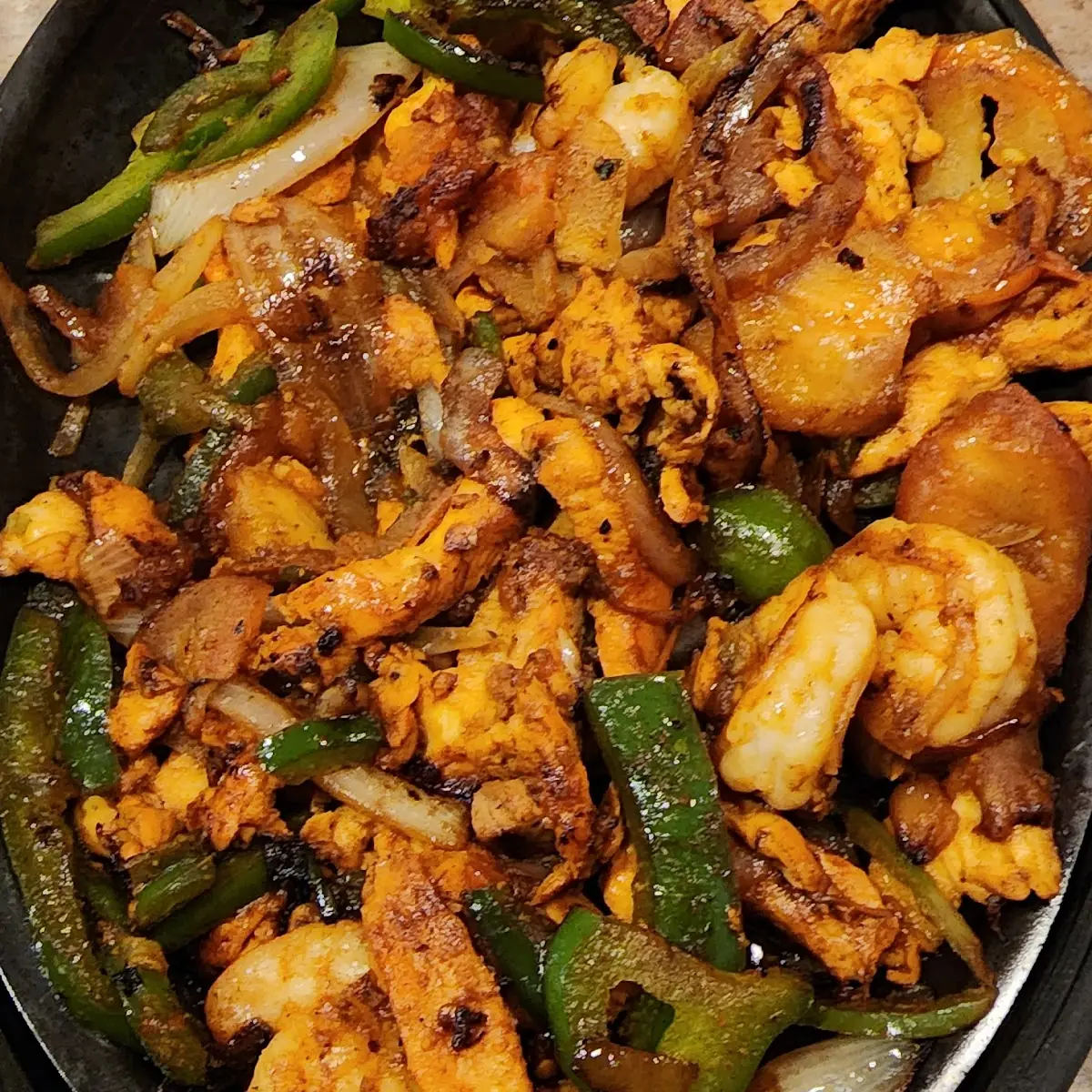 Chicken and Shrimp Fajitas