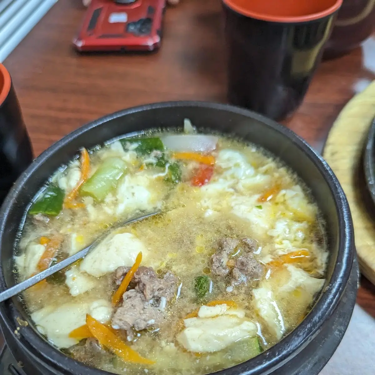 Beef Soft Tofu Soup