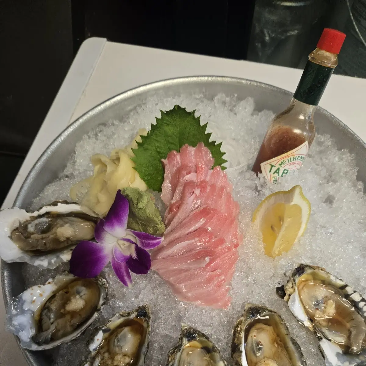 Toro Sashimi & Oyster Platter