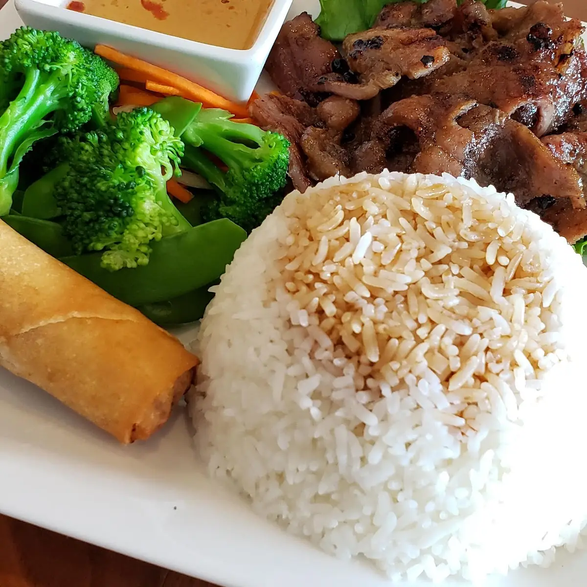 Roasted Chicken Vermicelli or Rice Plate