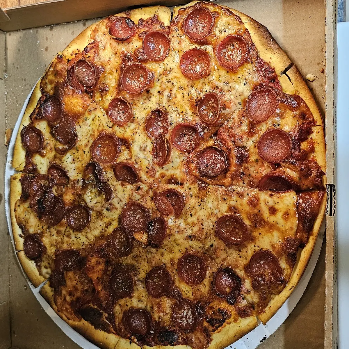 Thin Crust Pepperoni Pizza