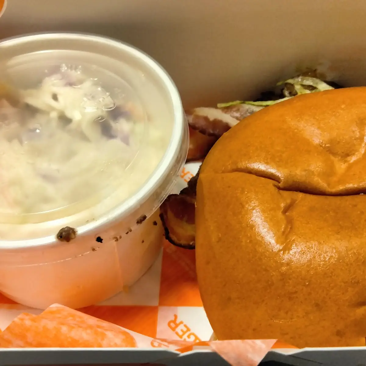 Bacon Burger with Slaw