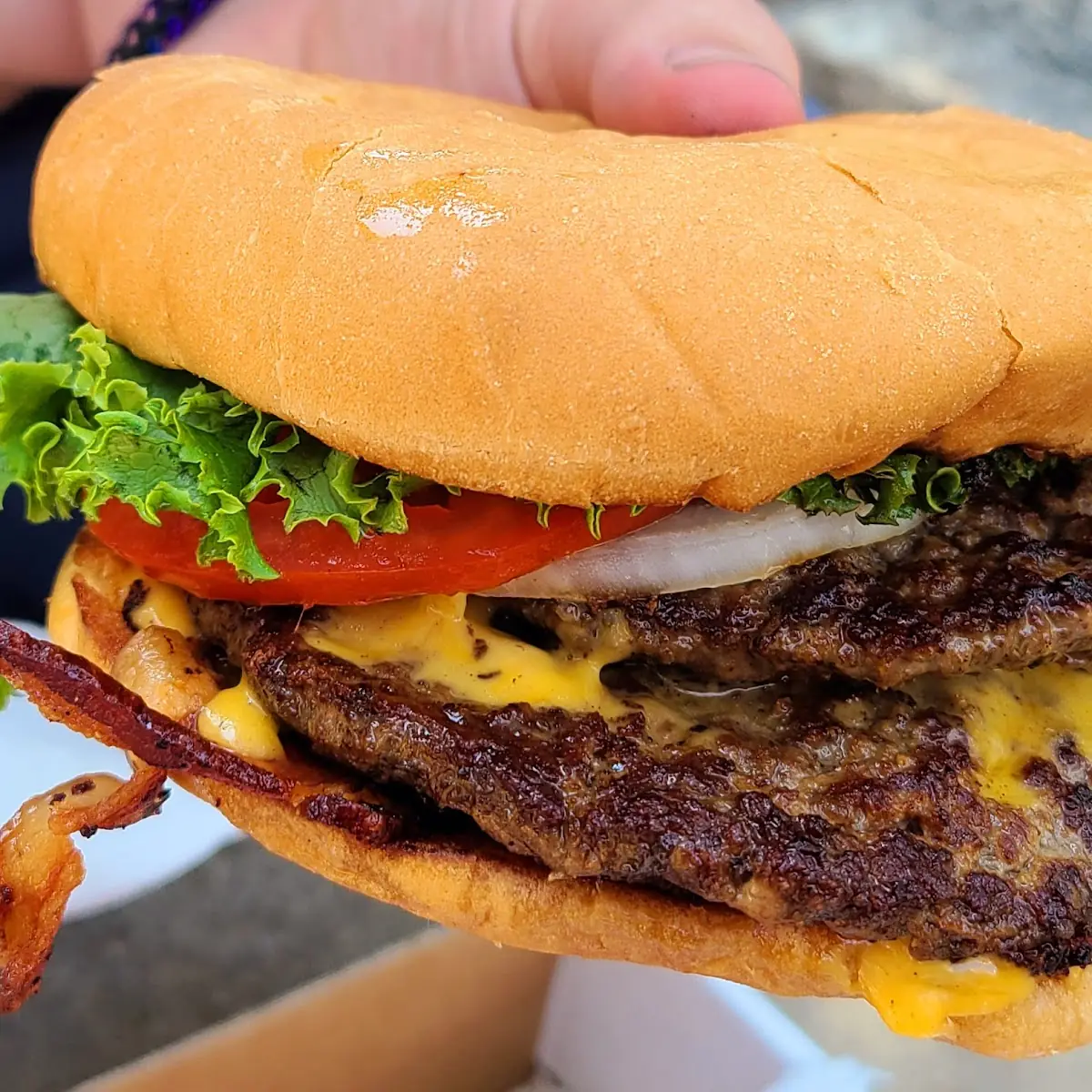 Double Cheeseburger with Works