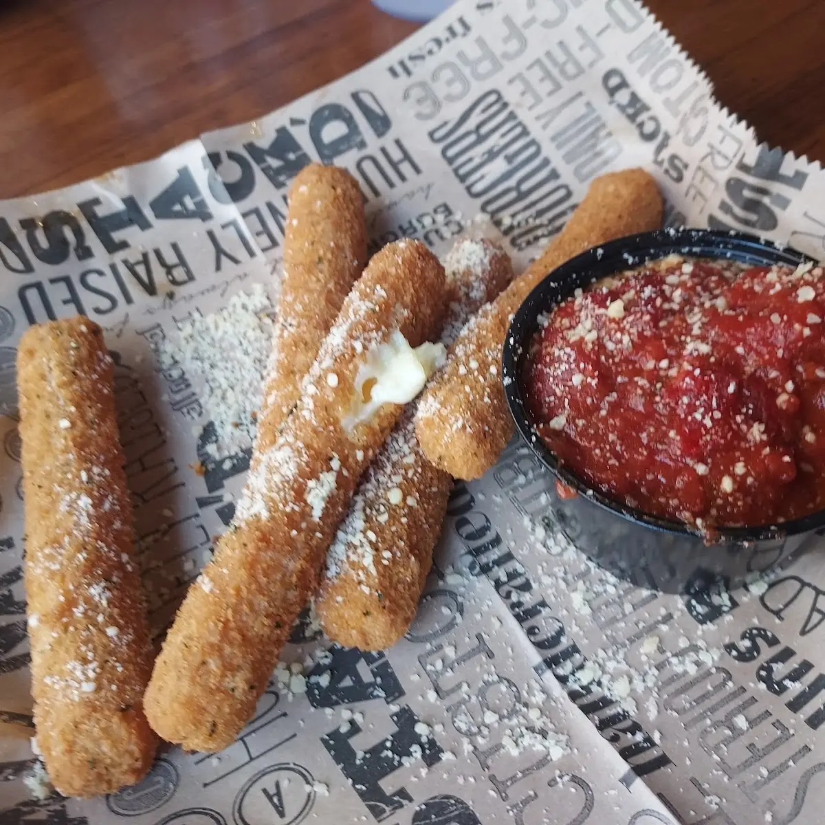 Mozzarella Cheese Sticks and Marinara Sauce