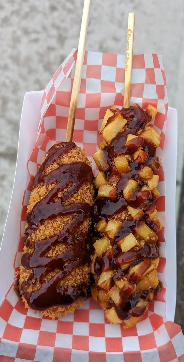 Gamsung Potato Hotdog, Chungchun Rice Hotdog Stockyards