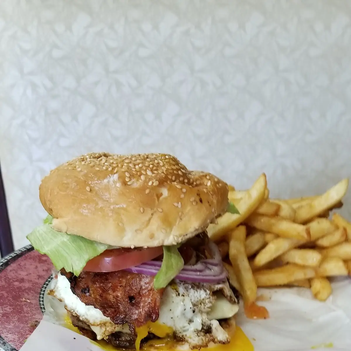 Double Bacon Cheeseburger with an Egg