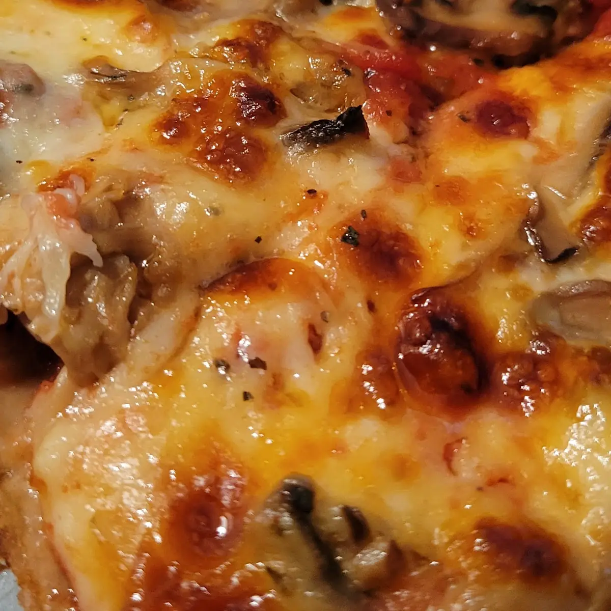 Mushroom and Sausage Pizza