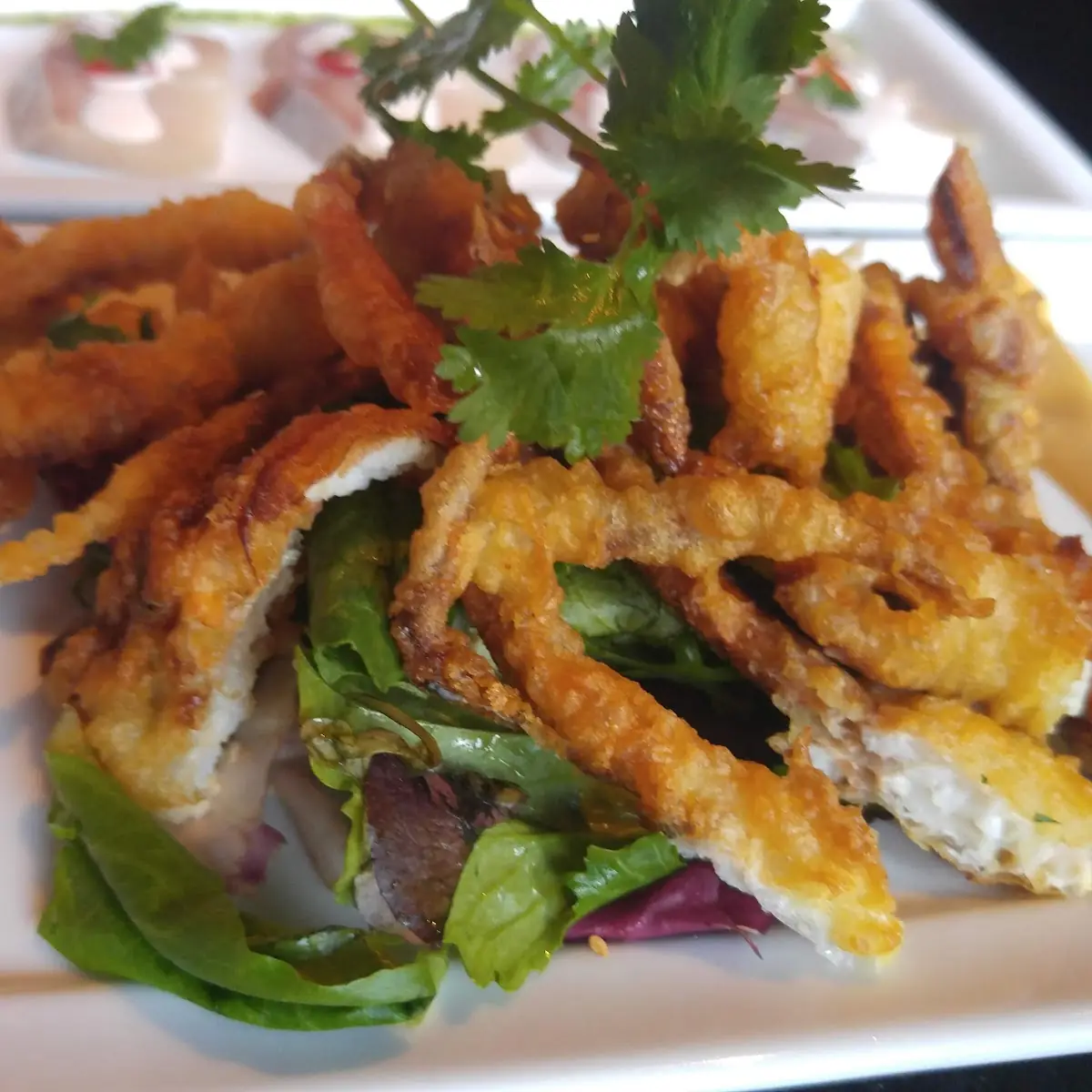 Soft Shell Crab Tempura with Dijon Vinaigrette