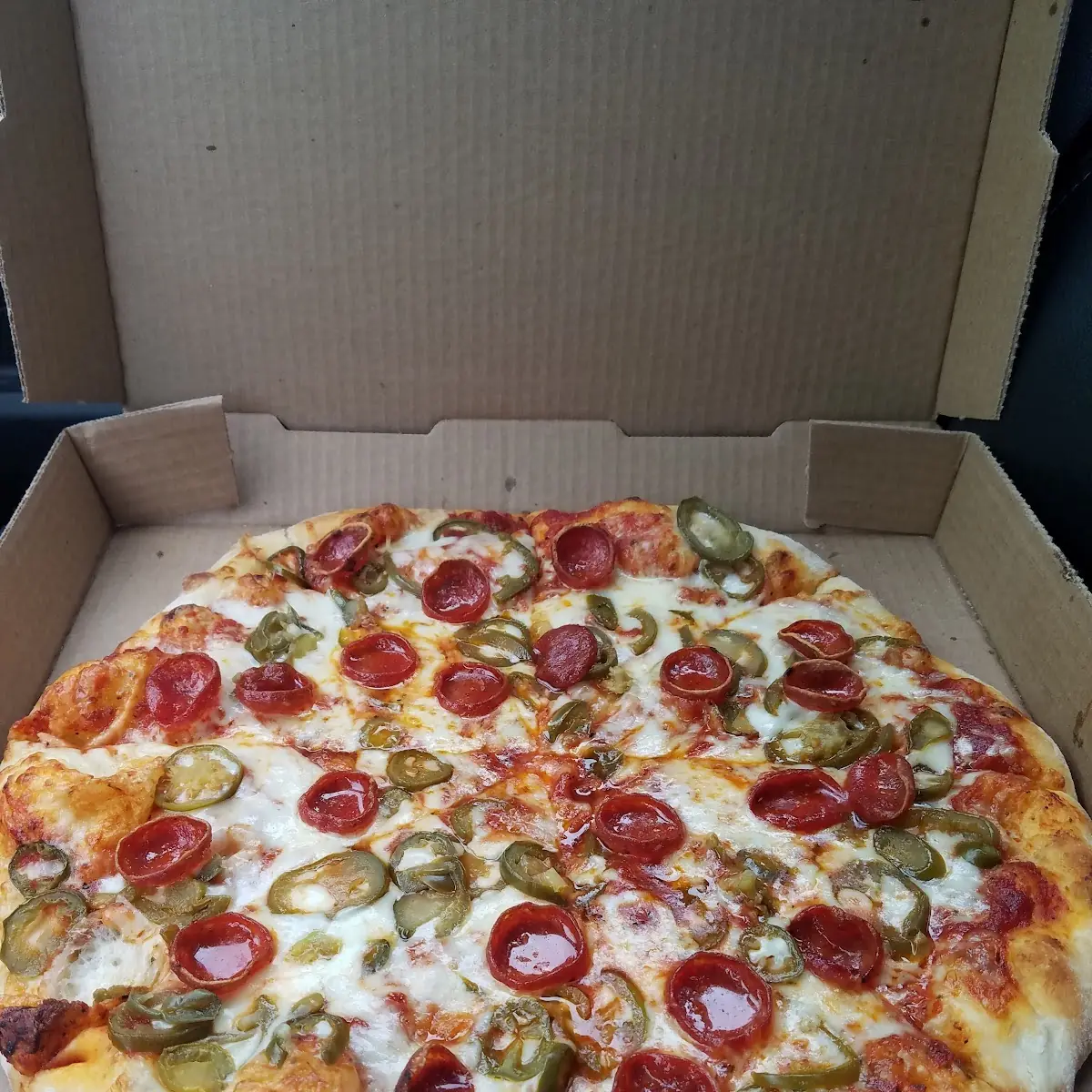 Pepperoni Pizza with Jalapenos