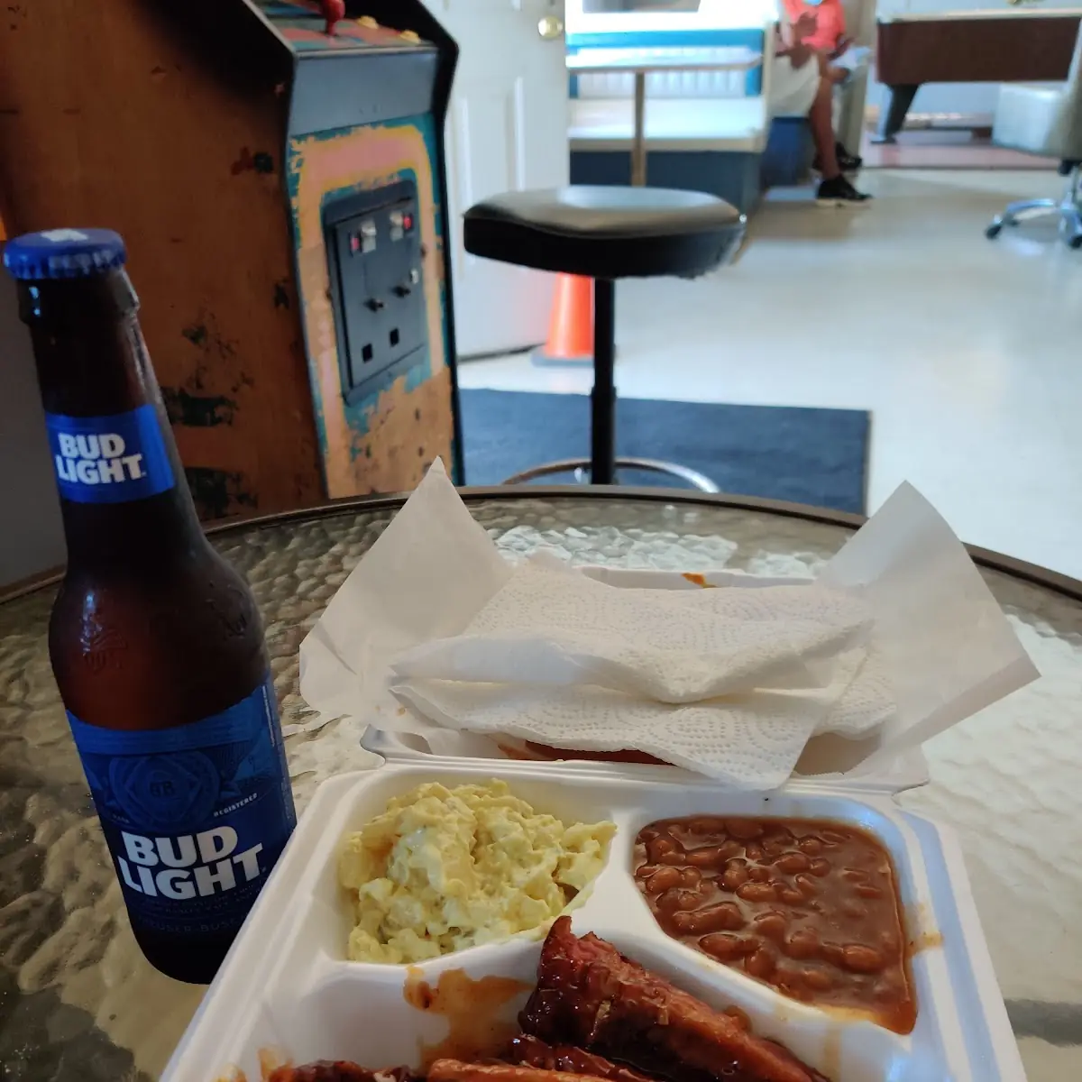 Ribs Potato Salad Baked Beans