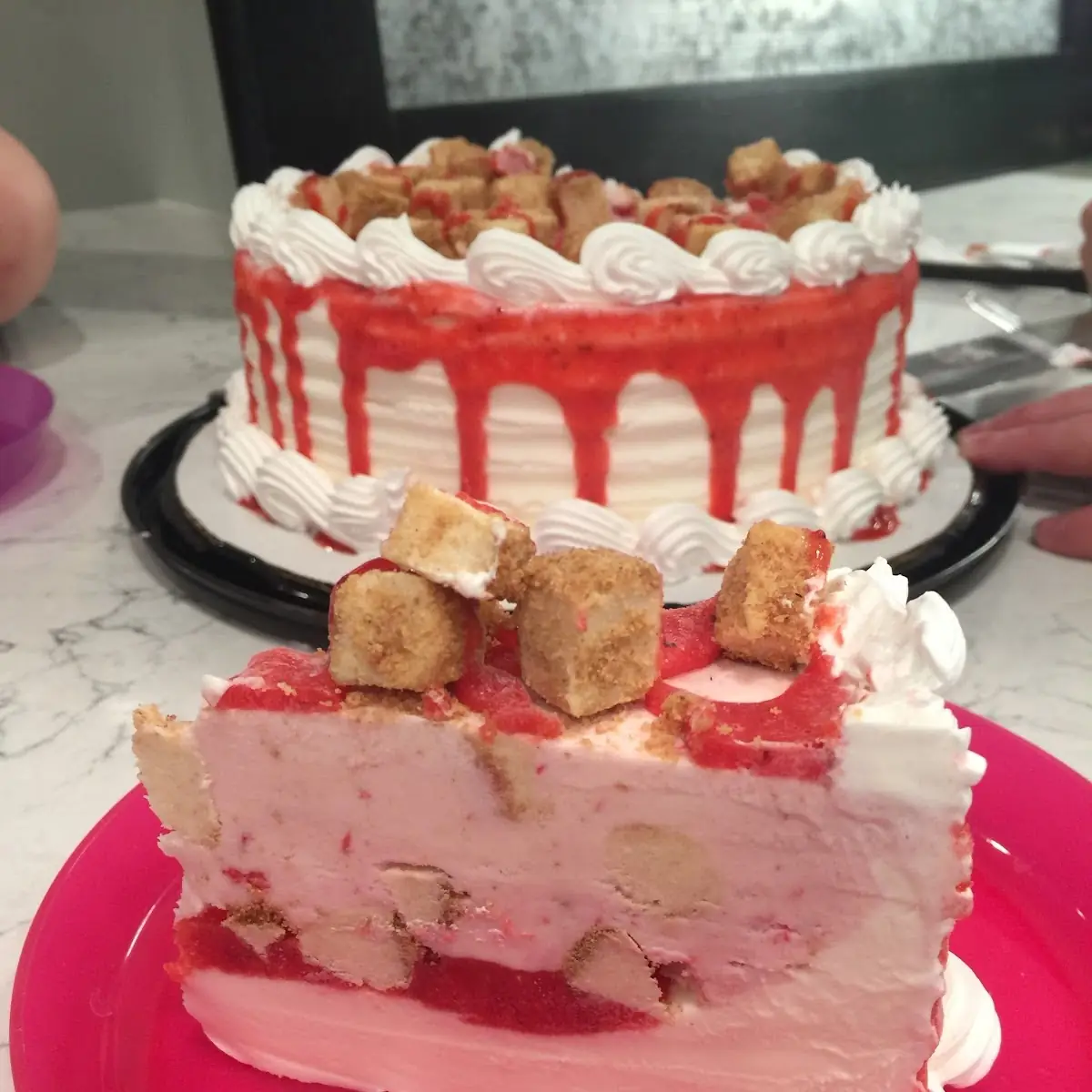Cheesecake Blizzard Ice Cream Cake