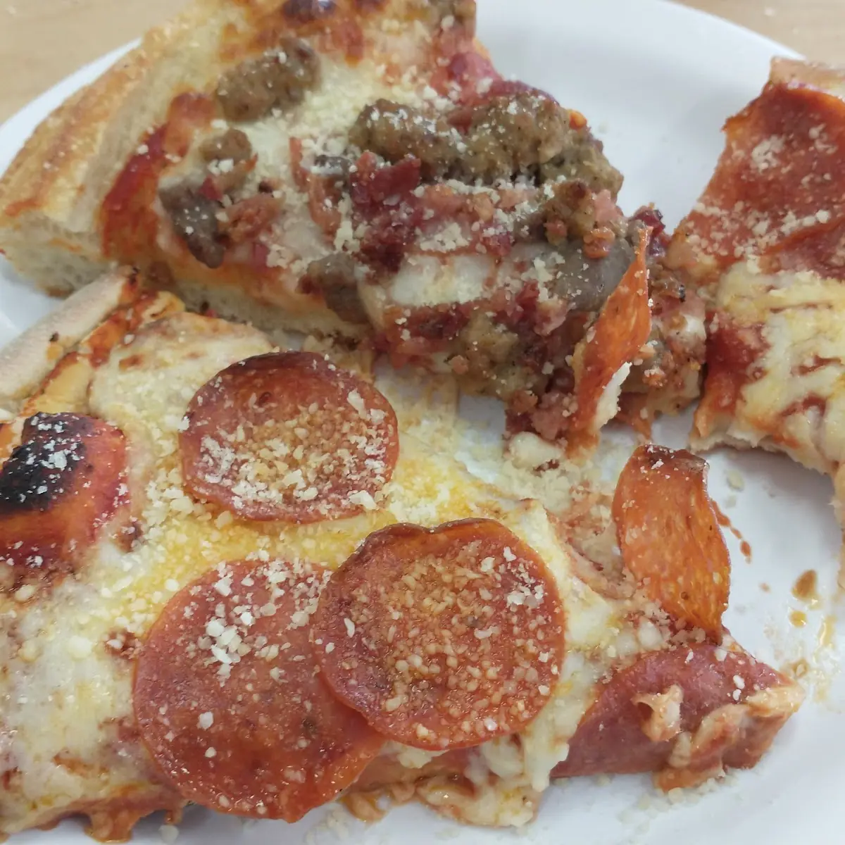 Pepperoni and Sausage Pizza
