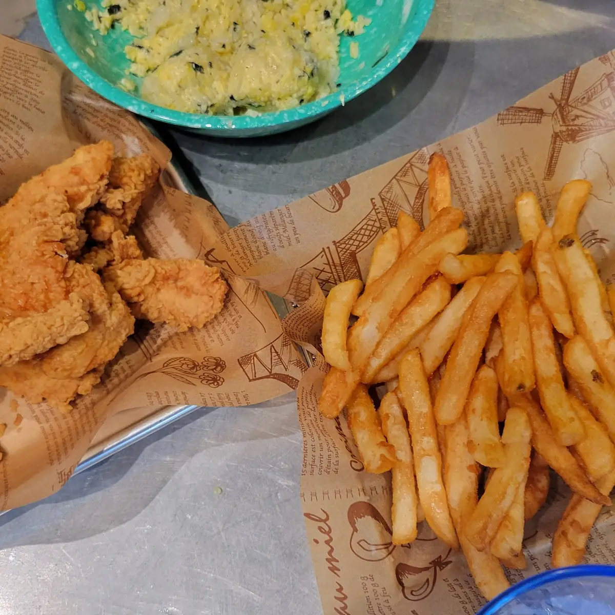 Checken Tenders and French Fries