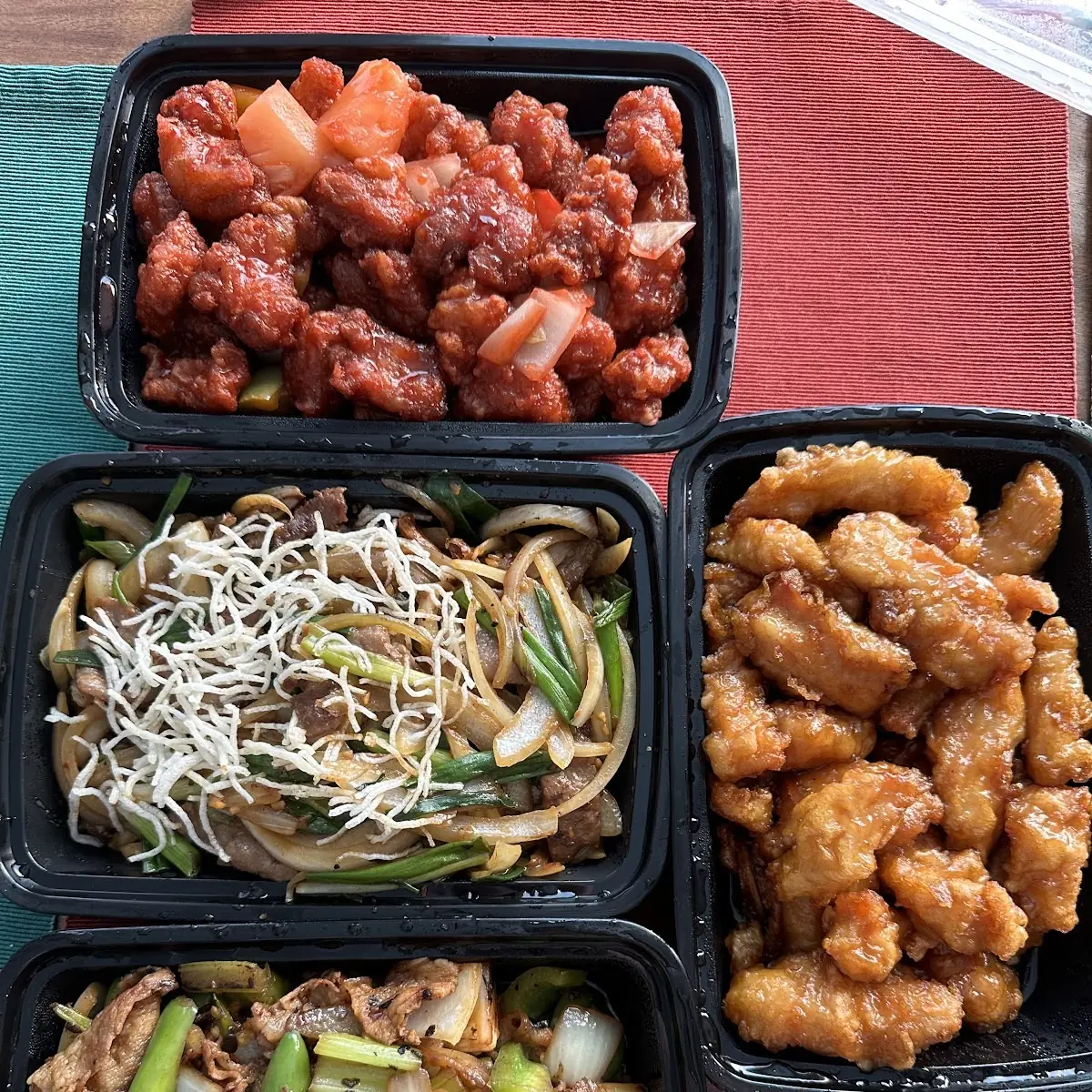 Sweet Sour Pork Mongolian Beef