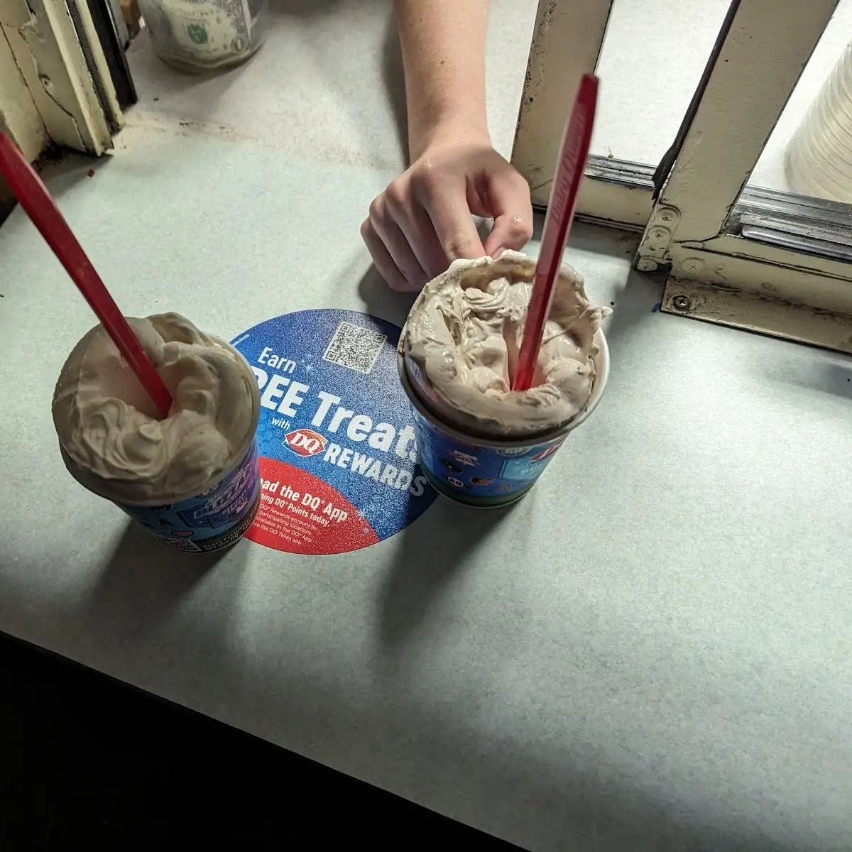 Reese's Blizzard & New York Strawberry Cheesecake Blizzard