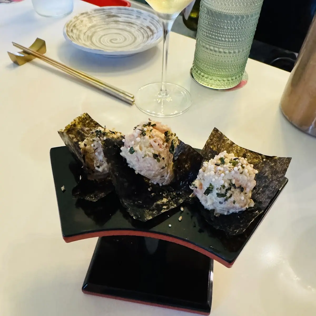 Hot Mustard Tuna Cones