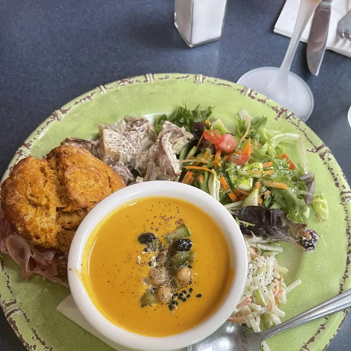 Sweet Potato Biscuit with Ham