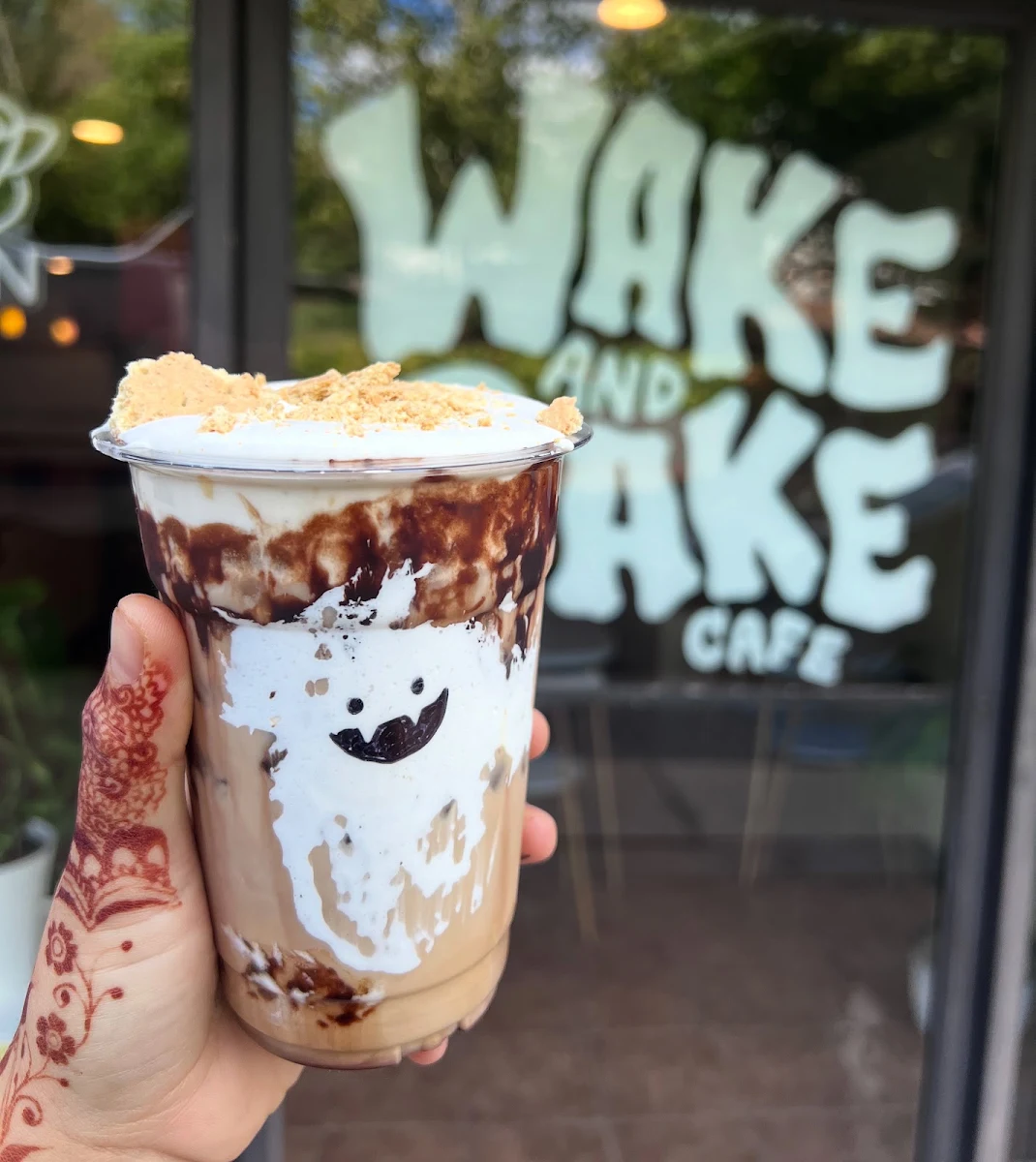 Iced Caramel Mocha Coffee Drink