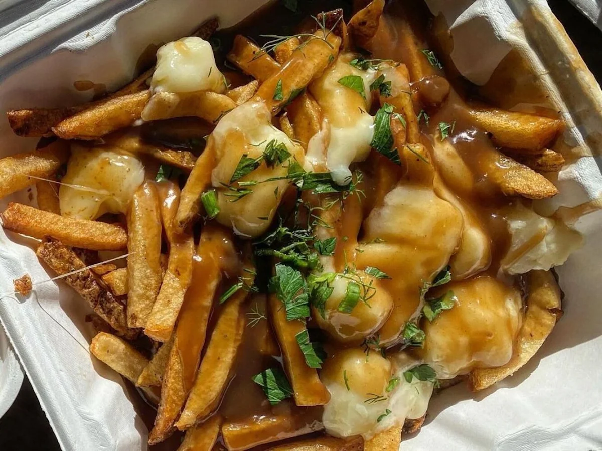 Warm Poutine Waffle Fries