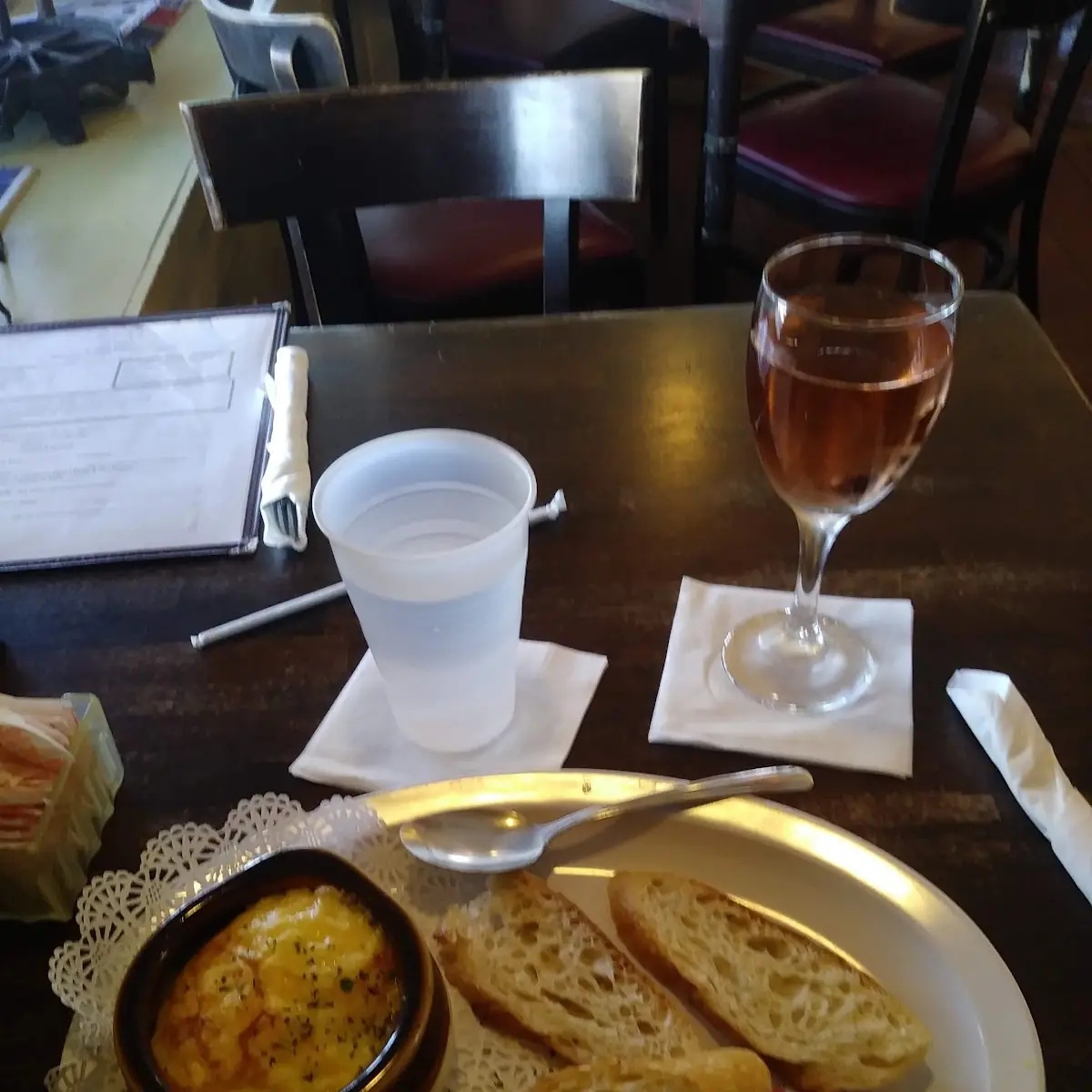 Chicken Salad Croissant with Side Salad