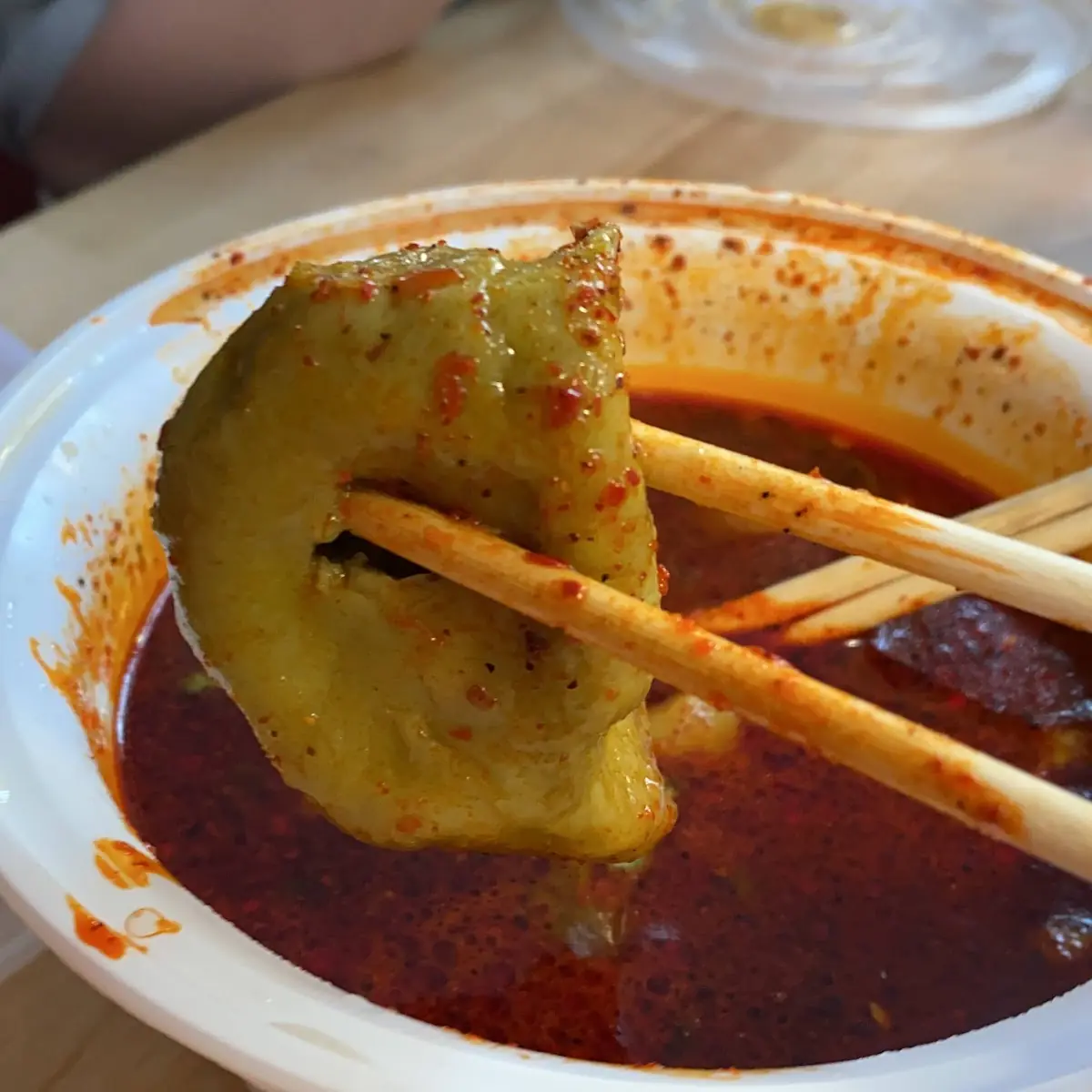 Spinach Dumpling Soup