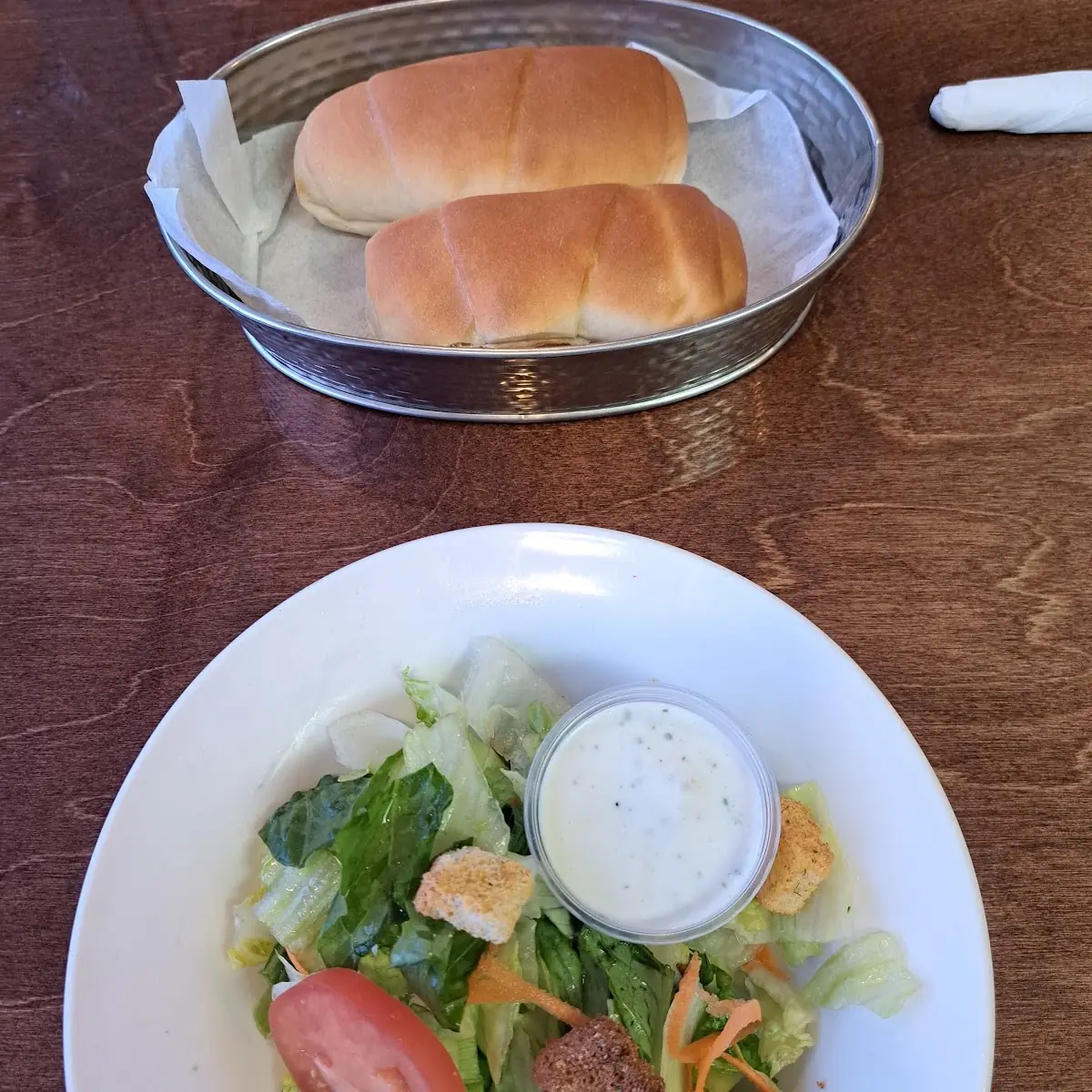 Salad with Ranch Dressing