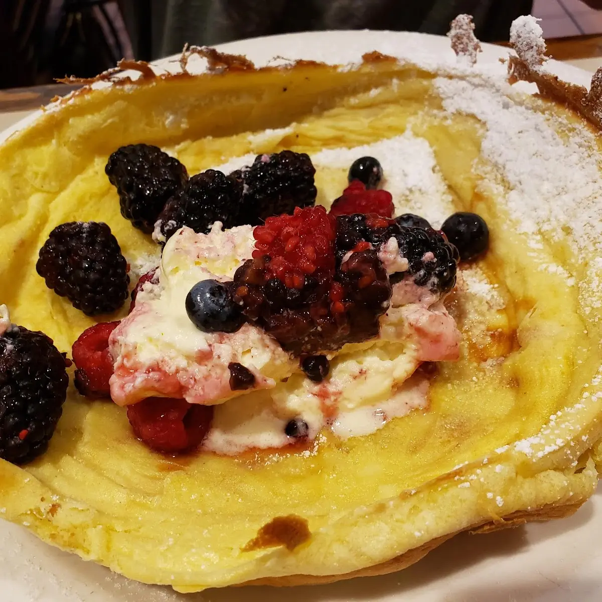 Dutch Baby Pancake with Fresh Berries
