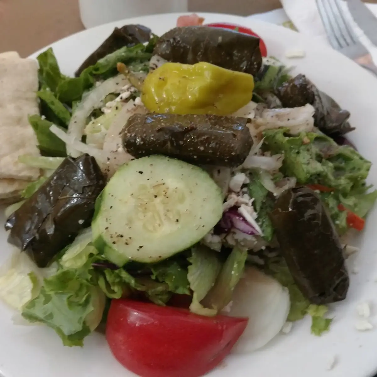 Stuffed Grape Leaves Salad