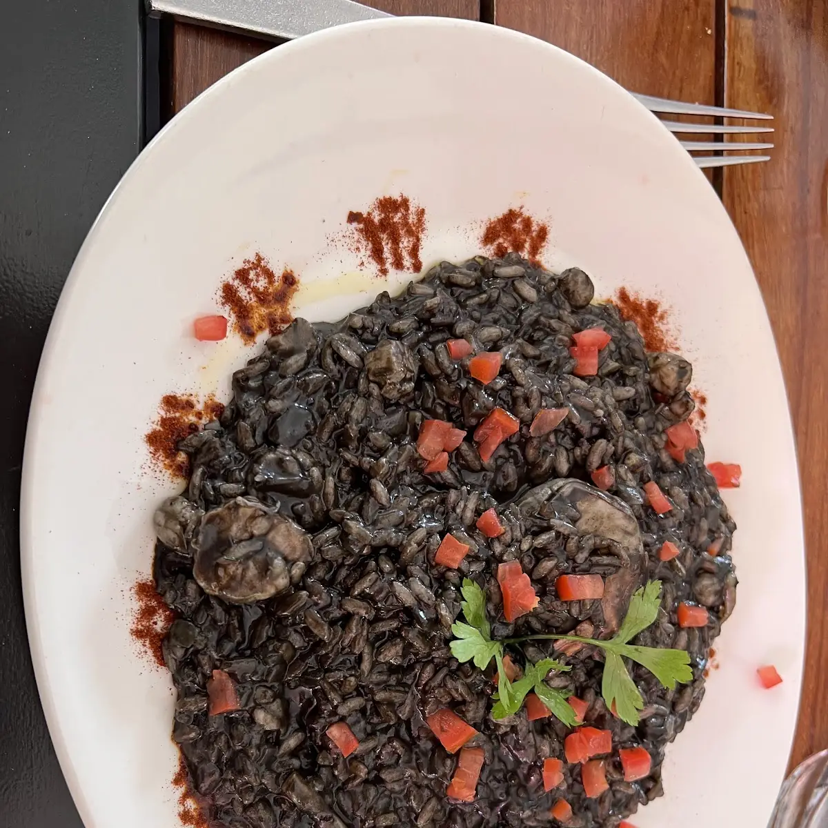 Squid Ink Risotto