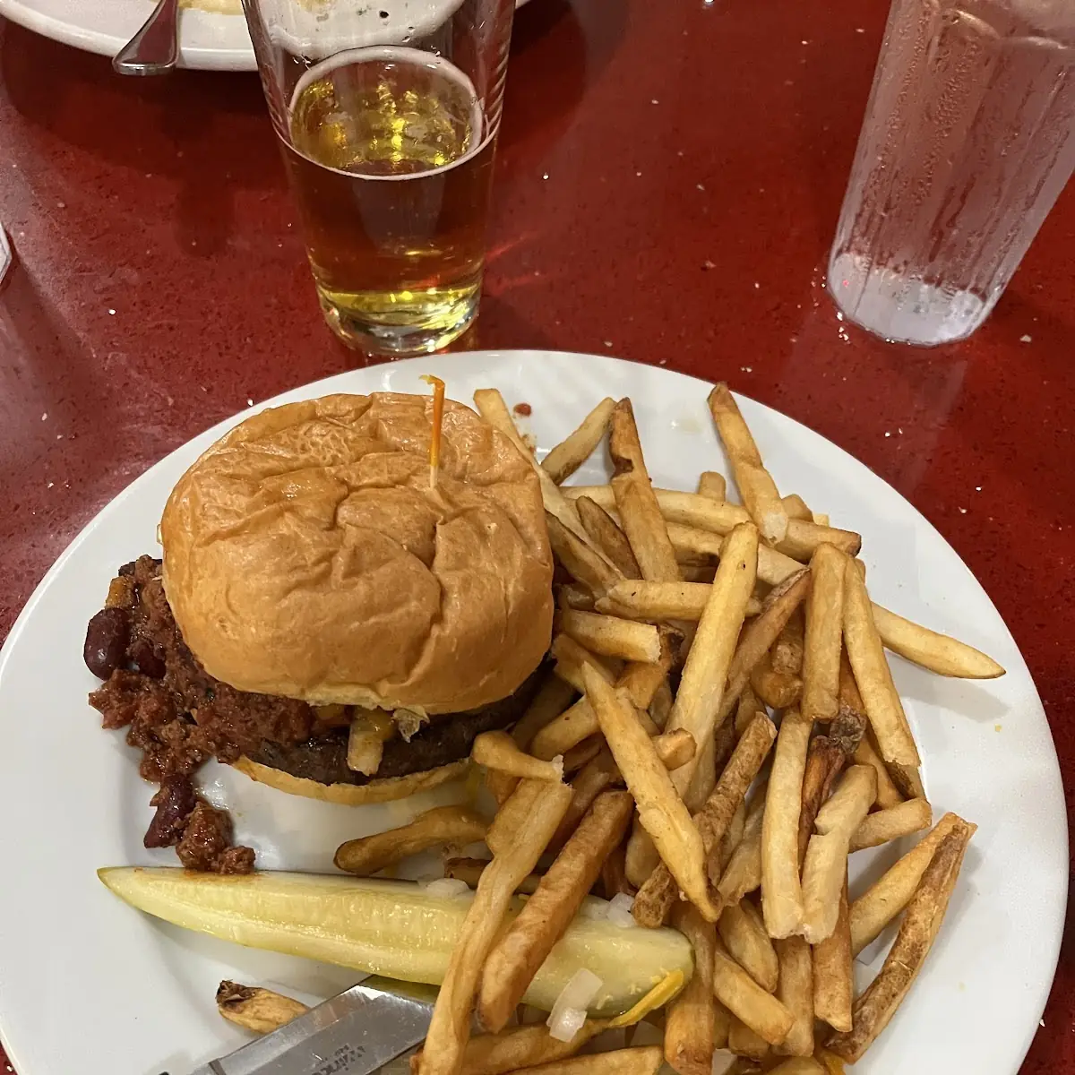 Western Burger and Fries