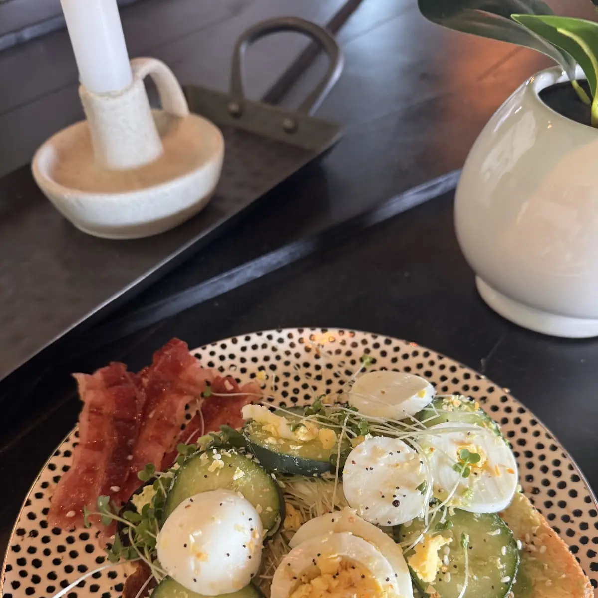 Avocado Toast with a Side of Bacon