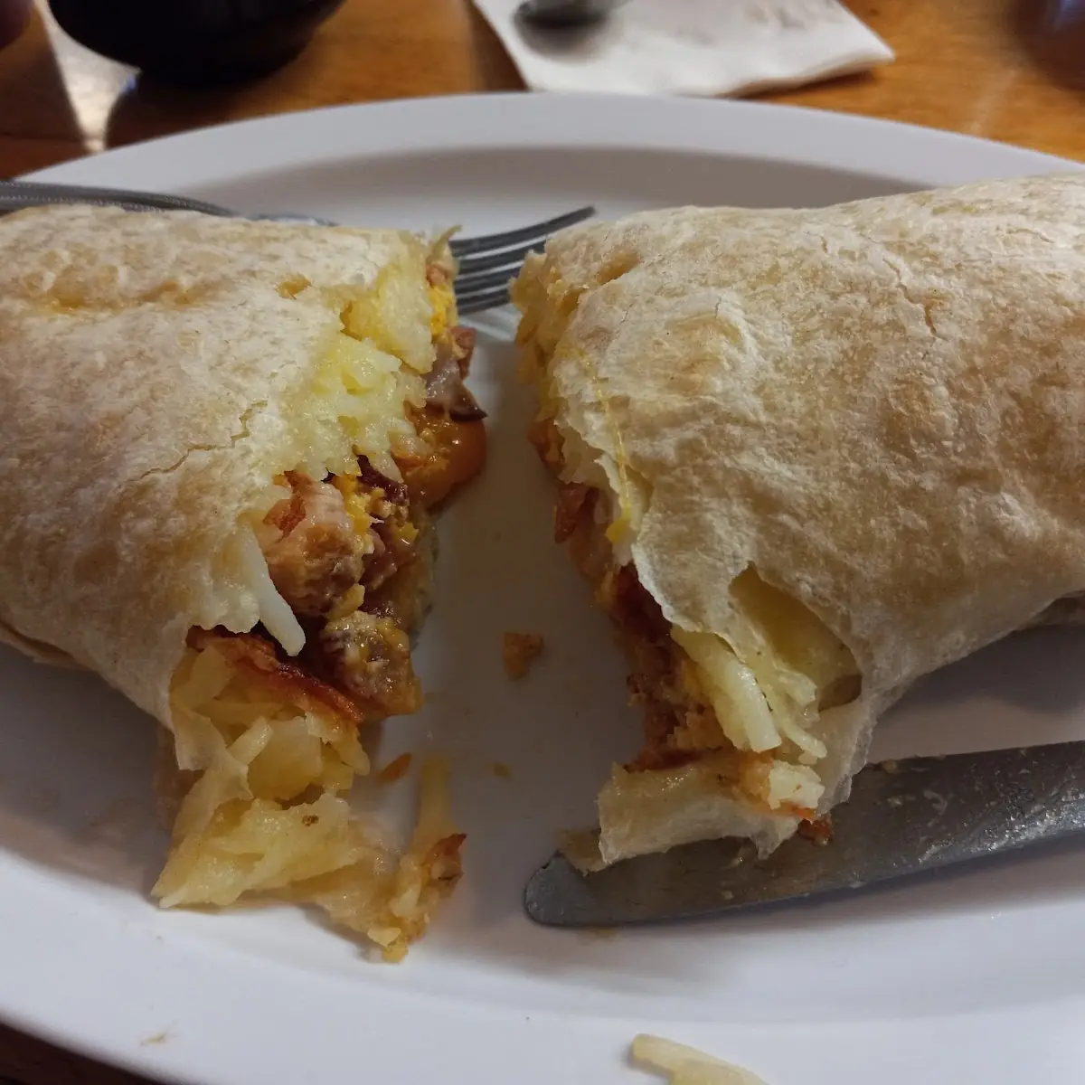 Meaty Breakfast Burrito