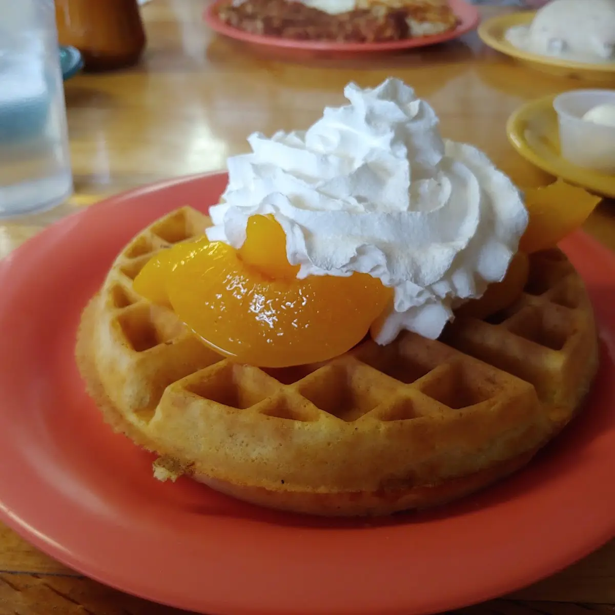 Mutli Grain Waffle with Scrambled Eggs