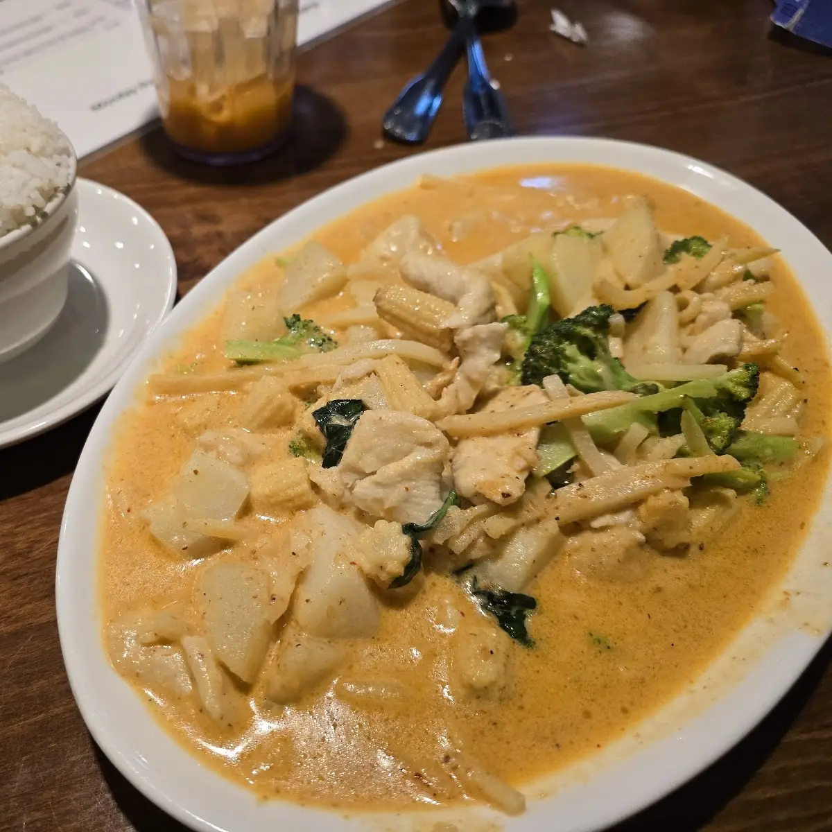 Yellow Chicken Curry with Rice