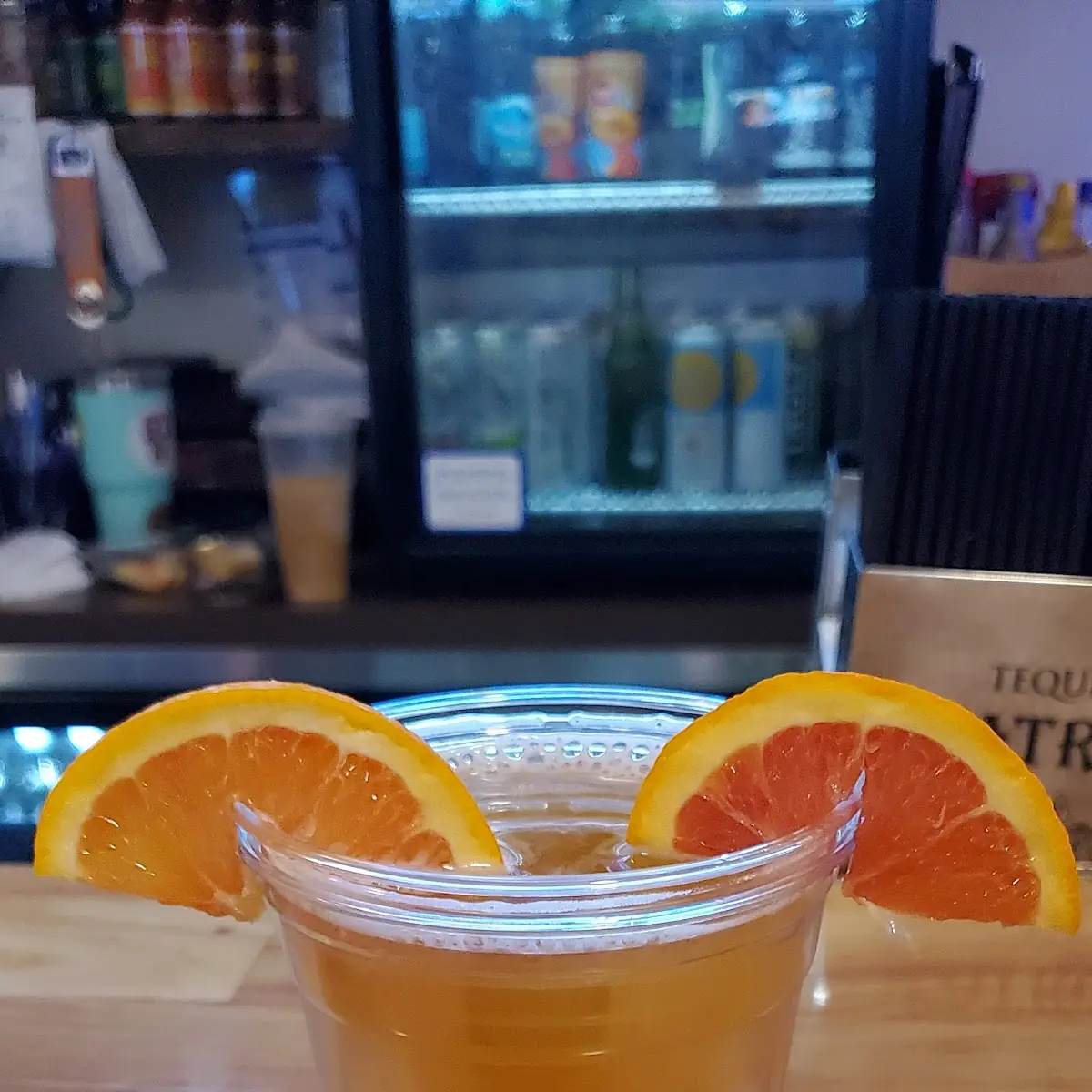 Blue Moon with a Blood Orange