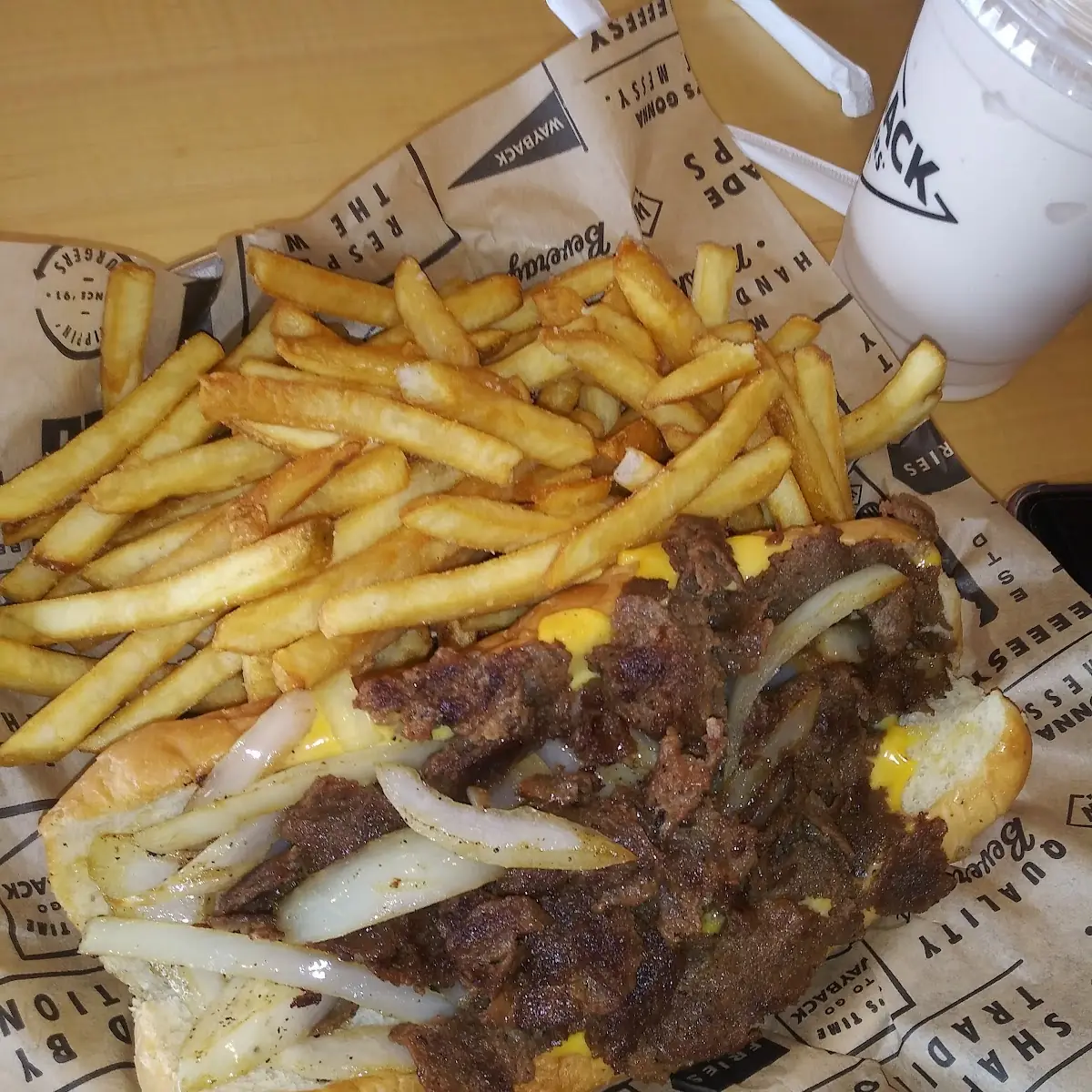 Philly Cheesesteak and Fries