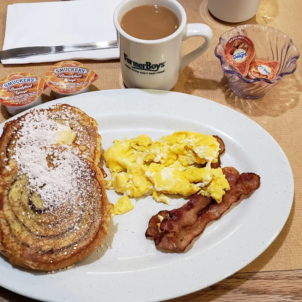 Cinnamon Roll French Toast Breakfast