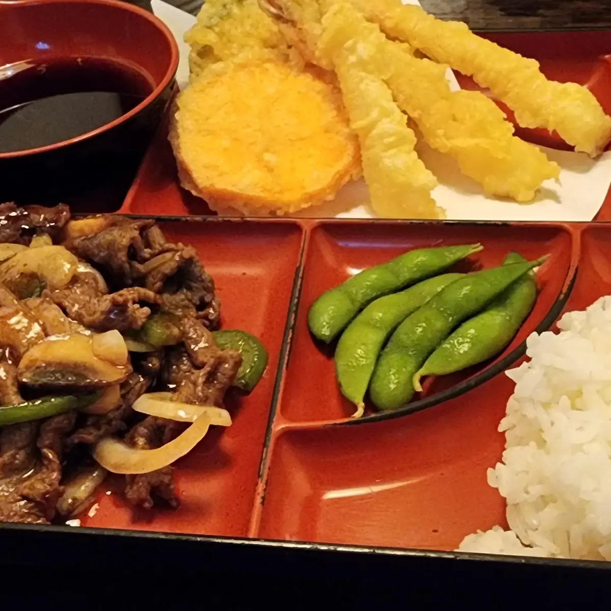 Tempura & Beef Teriyaki