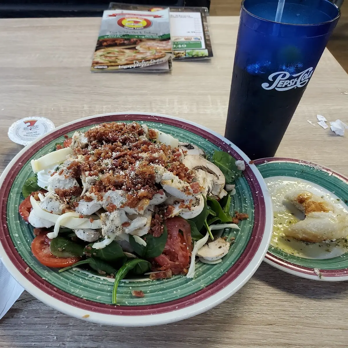 Spinach Salad with Warm Bacon Dressing